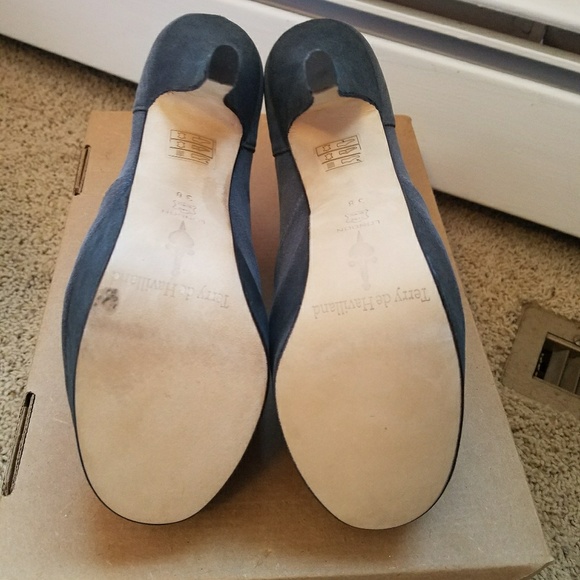 Paige by Terry de Havilland grey peep toe heels - Picture 6 of 7